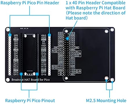 GeeekPi Raspberry Pi Pico / Pico W Breakout KALAP Testület, Raspberry Pi GPIO Terjeszkedés Testület Breakout KALAP Modul a Raspberry Pi