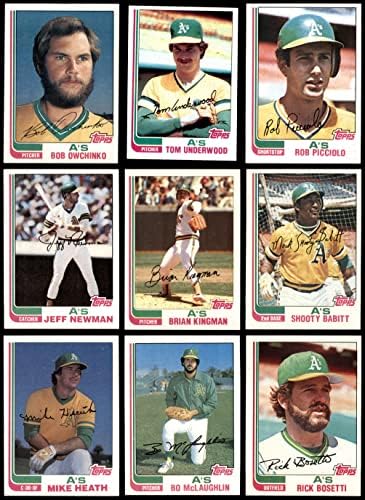 1982 Topps Oakland Athletics Csapat készen áll Oakland Athletics (Set) NM/MT Atlétika