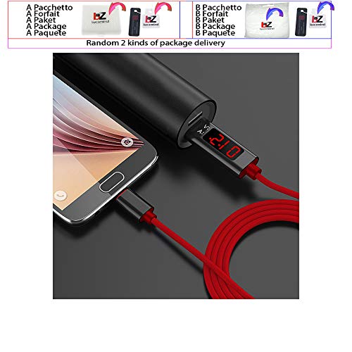 1M Micro USB Típus-C Kábel C Típusú Feszültség-Áram Mérő Teszter Kijelző Fonott Nylon Gyors Töltés,a c-Típusú, Piros