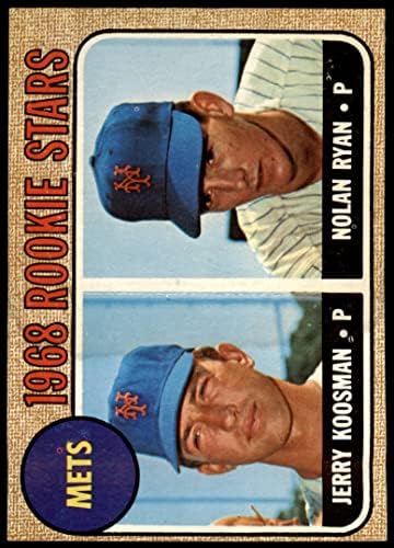 1968 Topps 177 Mets Újoncok Nolan Ryan/Jerry Koosman New York Mets (Baseball Kártya) (Vissza az Arany Színű) JÓ Mets