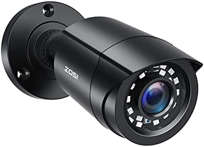ZOSI 2.0 MP FHD 1080p Biztonsági Kamera, Kültéri/Beltéri (Hibrid 4-in-1 HD-CVI/TVI/AHD/Analóg 960H CVBS),24PCS Led-ek,80ft éjjellátó,Időjárásálló