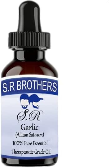 S. R Testvérek Fokhagyma (Allium Sativum) Pure & Natural Therapeautic Minőségű illóolaj Cseppentő 50ml