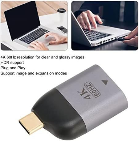 Honio USB-C-HD Multimédia Interfész Adapter, USB 3.1 Átalakító 3D-s Vizuális 4K-60Hz Hordozható Kis Üzleti