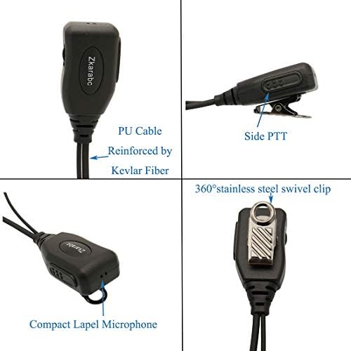 Walike Talkie Fülhallgató Mikrofon 1 a Pin-2,5 mm-es G Alakú, Állítható Hangerő Fülhallgató Kompatibilis Motorola Rádió Mondják,
