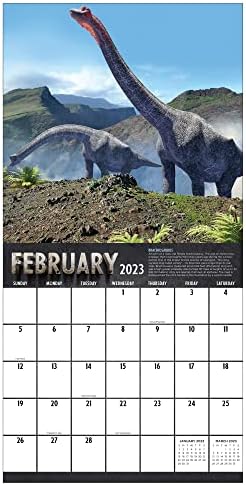 TF KIADÓI Dinoszauruszok 2023 falinaptár, 12 Hónap | Prémium 2023 Naptári Fal | Nagy Fali Naptár 2023 Havi | Nagy Rács Naptárak