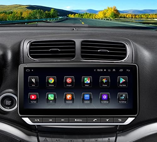 Topdisplay Android 10 Rádió Csere Dodge Journey 2011-2020 Navigációs 10.25 hüvelykes érintőképernyő, 4+64G Vezeték nélküli Carplay