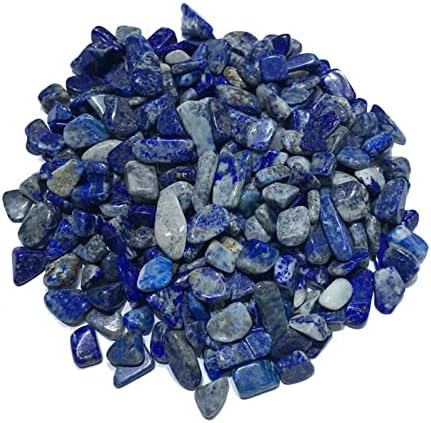 YONGTO EGY+1000g 5-7mm Természetes Kék Lapis Lazuli Kvarc Kristály Csiszolt Kavics Példány Természetes Kövek, Ásványok akvárium Kövek