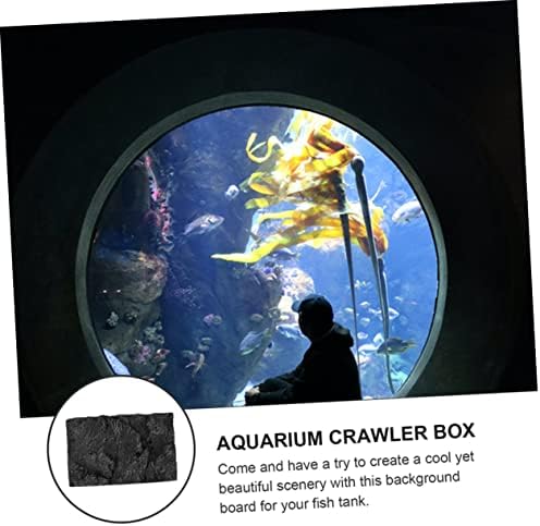 YARNOW 2db Hüllő Doboz Hátteret, üvegeket Üveg akvárium Reptisoil akvárium Dekoráció Hüllő Tartály Háttér Táblák Úszunk Rock 3D-s akvárium