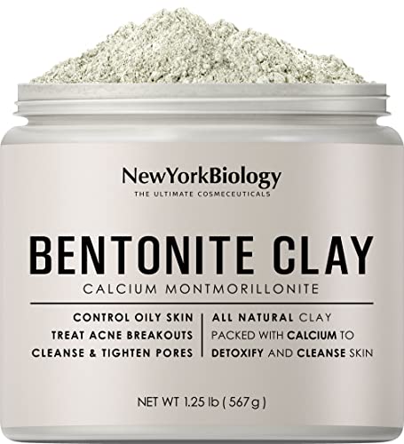 New York Biológia Bentonit Agyag Por 1.25 lb – Mély Pórusok Tisztító Indiai Gyógyító Clay az Akne, Zsíros Bőr – - ban Természetes