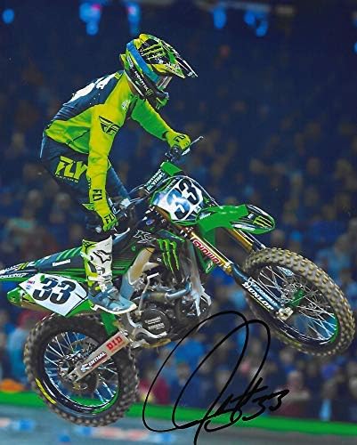 Josh Grant supercross motocross aláírt dedikált 8x10 fotó COA bizonyíték