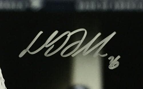 DJ LeMahieu Yankees Aláírt 16x20 fotó, keretezett menta autogramot Fanatikusok Coa - Dedikált MLB Fotók