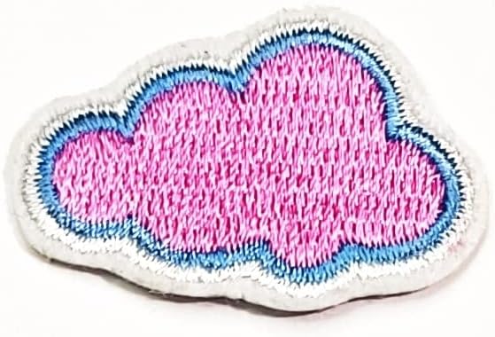 Kleenplus Mini Aranyos Felhők Rózsaszín Hímzett Szövet Javítás Matrica Rajzfilm Gyerekeknek Gyerekek Vasalót Varrni A Souvenir