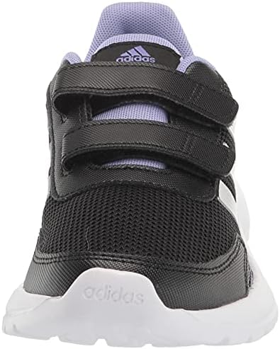 adidas Tenzor Futó Cipő, Fekete/Ezüst Metál/Világos Lila, 1 amerikai Unisex kisgyerek
