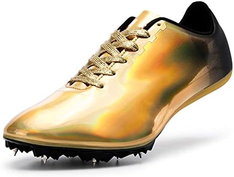 Arany Futásnak Tüskék Nyomon Cipő Ifjúsági Atlétika Cipő, 8 Tüskék Könnyű Nyomon Követni Spike Cipő Jó Tapadás, Stabilitás, Hogy Segítsen