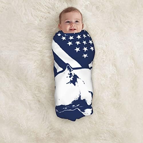 Amerikai Zászló Zsarnok Baba Takaró Fogadó Takaró Újszülött Csecsemő Pólya Fedezze Kisgyermek Semleges