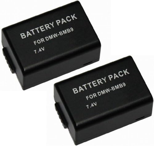 UltraPro 2-Pack DMW-BMB9 Nagy Kapacitású Csere Akkumulátor Panasonic Lumix DMC-FZ100, DMC-FZ150, DMC-FZ70, DMC-FZ60 - UltraPro Csomag