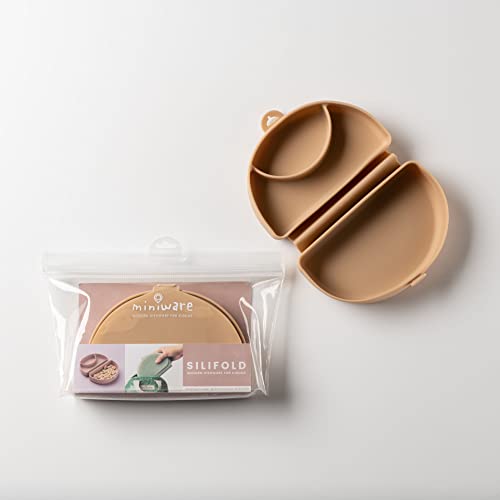 Miniware Silifold Kompakt Utazási Lehetőség Konténer a Baba, Kisgyermek Gyerekek - Összecsukható Ebéd Bento Box Tartály Szívó Láb | Elősegíti
