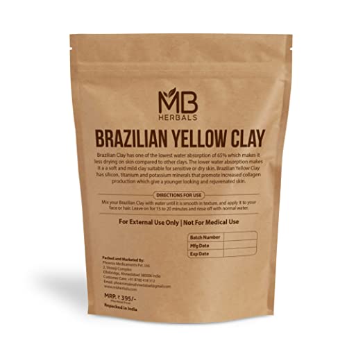 MB Herbals Brazil Sárga Agyag 8 oz (227 Gramm / 0.5 KG) | Arc Csomagok & Szappan Készítése