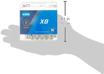 KMC X8.99/X8 Kerékpár Lánc (1/2 x 3/32-Es, 116L, Ezüst)