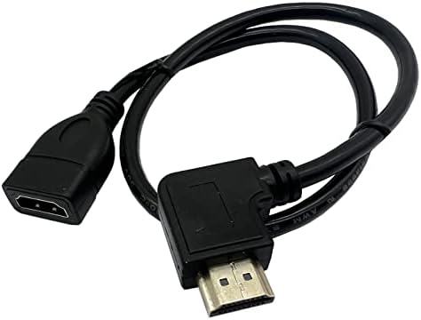 Halokny HDMI Kábelt is, 90 Fokos Szögben Nagy Sebességű HDMI Férfi-Nő Adapter, Aranyozott HDMI Hosszabbító Kábel a Tv-k,