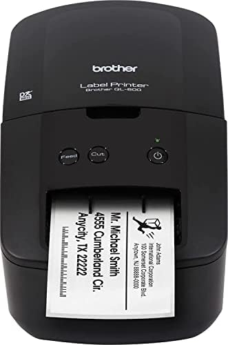 Brother QL-600 Gazdasági Asztali címkenyomtató, Fekete - Vezetékes USB-Kapcsolat - akár 2.4 Széles, 44 Címke / Perc Nyomtatási Sebesség, 300