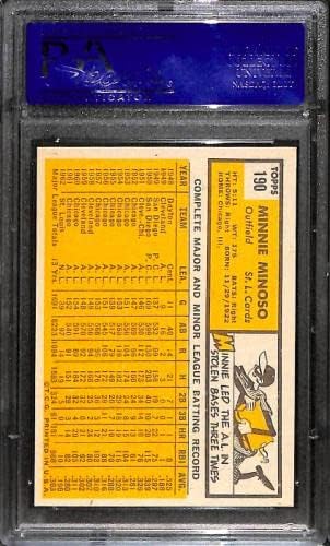 1963 Topps 190 Minnie Minoso Psa 7 90359745 - Asztalon Baseball Kártyák