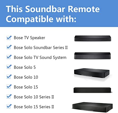 Új Távirányító Bose Solo 5 10 15 Sorozat II TV Sound System 418775 410376 431974 845194 838309-1100 740928-1120 Bose Solo