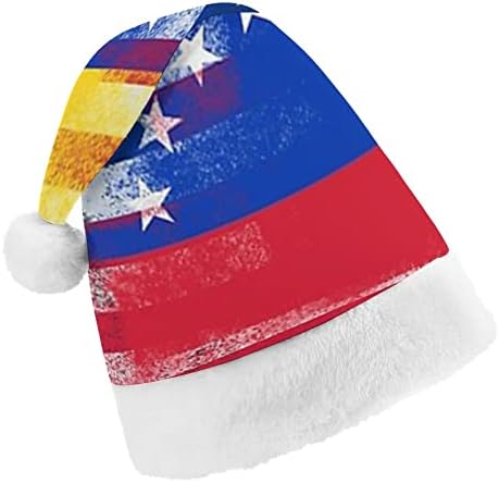 Amerikai-Venezuelai Zászló Karácsonyi Kalap Személyre szabott Télapó Sapka Vicces Karácsonyi Díszek