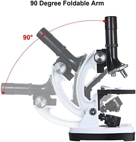 CLGZS HM1200 Nagy Felbontású Professzionális Fém Trinocular Mikroszkóp, Nagyító 100X-1200X Nagy Szemlencse a fényforrás