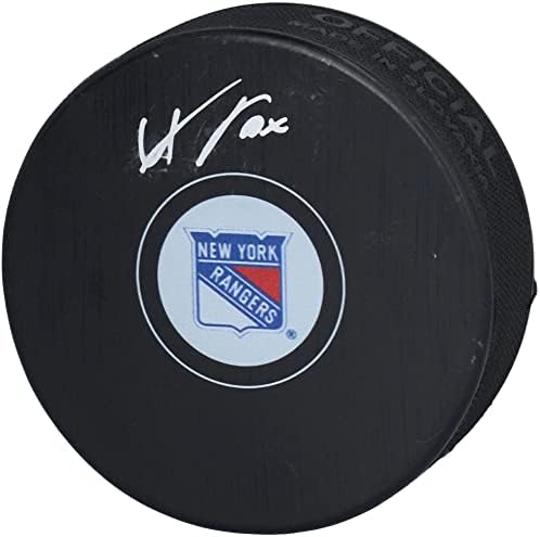 Adam Fox New York Rangers Dedikált Jégkorong - Dedikált NHL Korong
