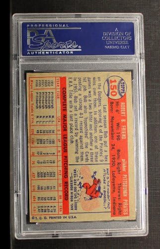 1957 Topps 150 Bob Barátja Pittsburgh Pirates (Baseball Kártya) PSA a PSA 7.00 Kalózok