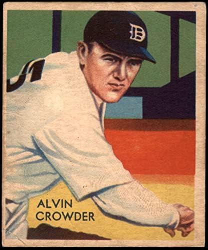 1935 Gyémánt Csillagok 93 Alvin Általános Crowder Detroit Tigers (Baseball Kártya) JÓ Tigrisek