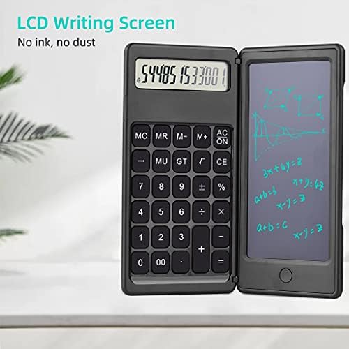 CUJUX Összecsukható Kalkulátor & 6 Inch LCD Írás Tabletta Digitális rajzlap 12 Számjegyű Kijelző a Stylus Toll Erase Gombot,