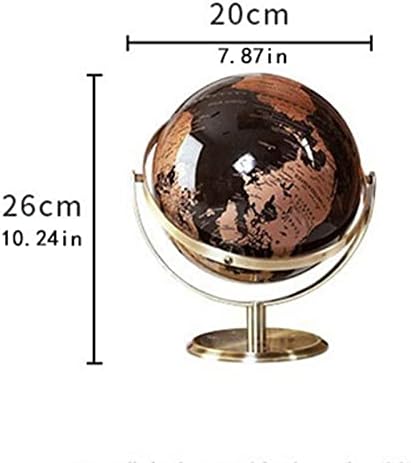 TOMYEUS Globe Fekete Arany Forgó GlobeEnglish Otthon, Iroda Dekoráció, Európai Stílusú Fény Luxus Kreatív Kézműves Dísz Gömb