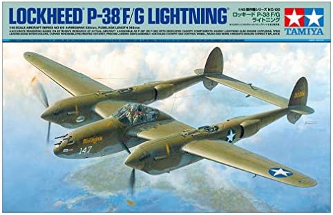 Tamiya TAM61120 1: 48 Lockheed P-38F P-38G Villám [Modell-Kit]