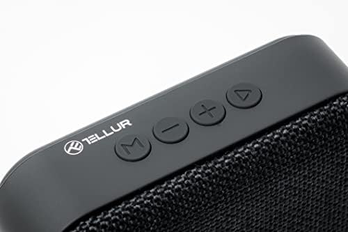 TELLUR Callisto Hordozható Bluetooth Hangszóró, Ultra Kompakt Szövet Kivitel, FM Rádió Hangszóró, a kihangosító, USB, MicroSD/TF, MicroUSB
