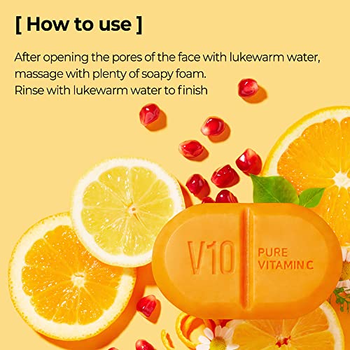 NÉHÁNY a MI Tiszta C-vitamin V10 tisztító bár 106g, Fokozták, Távolítsa el a Szennyeződéseket, Hidratált Befejezni, Folt Érdekel,