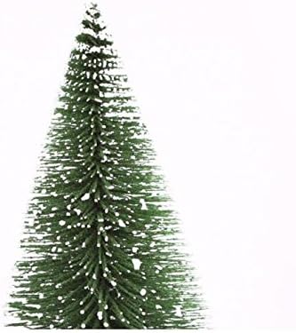 Yoyorule Mini karácsonyfa Stick Fehér Cédrus Asztali Kis karácsonyfa Mini Asztali karácsonyfa DIY Kézműves lakberendezés Karácsonyi Díszek