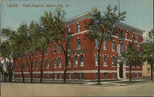 Park Kórházban Mason City, Iowa IA Eredeti Antik Képeslap