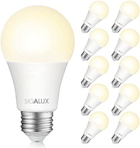 Sigalux 19 LED Izzó, Nem Szabályozható Led Izzók 75 Watt Egyenértékű, Puha, Fehér 2700K 1100LM 11.5 W, Normál Izzók E26 Közepes
