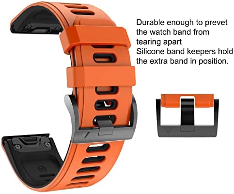 BAHDB Szilikon gyorskioldó Watchband Pántok A Garmin Fenix 7 7 X 7-ES Smartwatch Easyfit 20 22 26mm karkötő