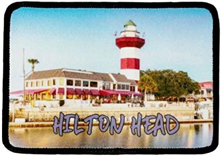 Hilton Head Island Javítás Világítótorony Utazási Hőszublimációs Vas-On Applied