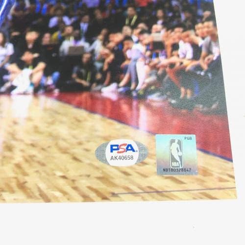 Luka Doncic aláírt 11x14 fotó PSA/DNS-Dallas Mavericks Aláírt - Dedikált NBA-Fotók