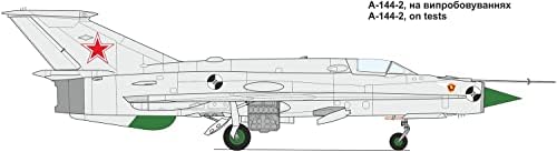A modell Kicsit MVT72004 1/72 Szovjet Mikoyan Levich MiG-21i Analoke Ausztrál Szárny Teszter Második Prototípus Műanyag Modell