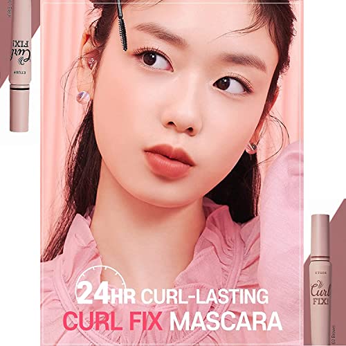 ETUDE Új Curl Fix Szempillaspirál 8g, Szempilla smink, koreai Kozmetikai, Vízálló, Curling, tartós Szempillaspirál (Barna)