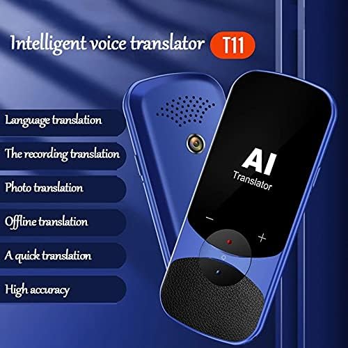 NIZYH 106 Nyelvek T11 Smart Hang Fordító Valós idejű Multi-Nyelv, Beszéd, Interaktív Offline Fordító, Üzleti Utazás (Szín : Kék)