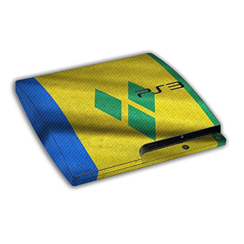 Sony Playstation 3 Slim Design Bőr zászló St Vincent, a grenadine-szigetek Matrica Playstation 3 Slim