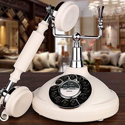 N/A Retro Vezetékes Telefon Fehér anyaga ABS Antik Rögzített Telefonos Régi Vezetékes Újratárcsázás a Home Office Hotel Bárjában olvasóterem