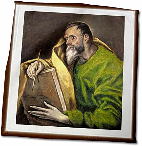 3dRose Florence Híres Art - Fotó A Festmény El Greco Szent Lukács - Törölköző (twl-100382-1)