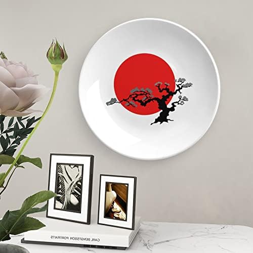 Japán Bonsai Fa, Régi Csont Kína Dekoratív tábla Display Állvány Aranyos Lemez Ajándék lakberendezés